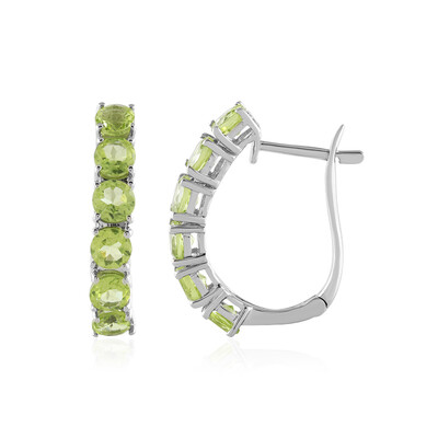 Peridot Silver Earrings