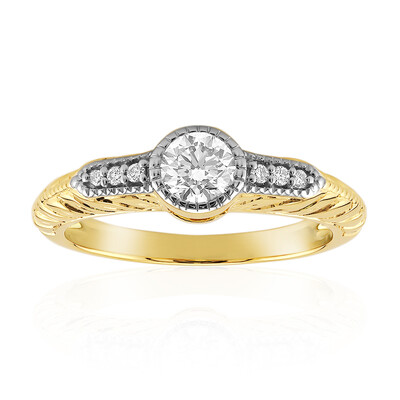 14K SI1 (G) Diamond Gold Ring (Annette)