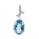 London Blue Topaz Silver Pendant (Pallanova)