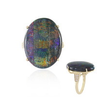 14K Andamooka matrix opal Gold Ring (AMAYANI)