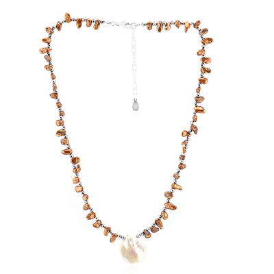 Keshi pearl Silver Necklace (TPC)