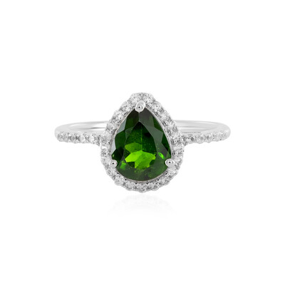 Russian Diopside Silver Ring