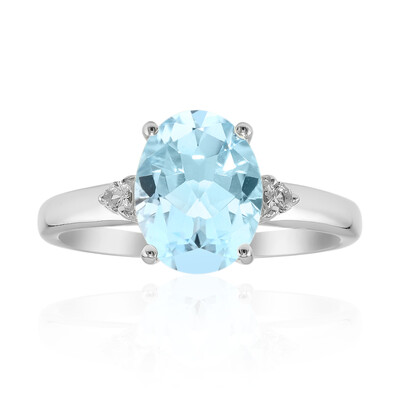 Sky Blue Topaz Silver Ring