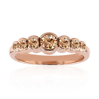 14K VS1 Argyle Rose De France Diamond Gold Ring