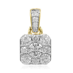 9K SI1 (G) Diamond Gold Pendant