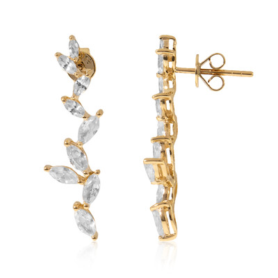 9K Zircon Gold Earrings (de Melo)