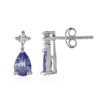 Tanzanite Silver Earrings