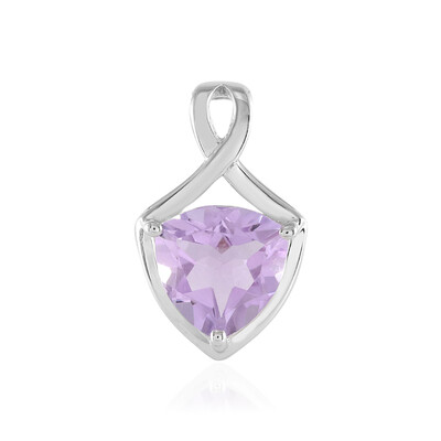 Rose de France Amethyst Silver Pendant