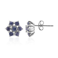 Tanzanite Silver Earrings