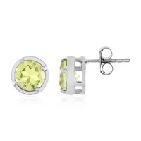 Lemon Quartz Silver Earrings