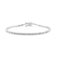 White Topaz Silver Bracelet