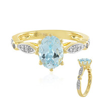 Sky Blue Topaz Silver Ring