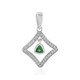 Tanzanian Tsavorite Silver Pendant