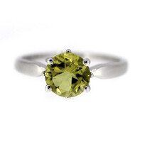 Ouro Verde Quartz Silver Ring