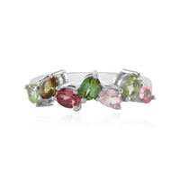 Fancy Tourmaline Silver Ring