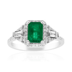 14K AAA Zambian Emerald Gold Ring (CIRARI)