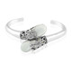 Mother of Pearl Silver Bangle