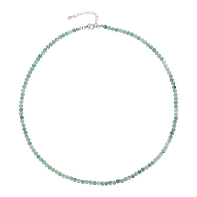 Emerald Silver Necklace