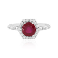 Bemainty Ruby Silver Ring