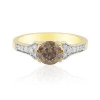 18K SI1 Argyle Cognac Diamond Gold Ring (Mark Tremonti)