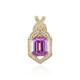 14K Patroke Kunzite Gold Pendant (de Melo)