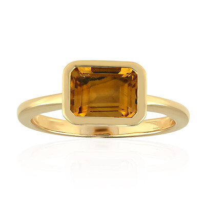 9K Citrine Gold Ring (Adela Gold)