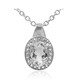 White Topaz Silver Necklace