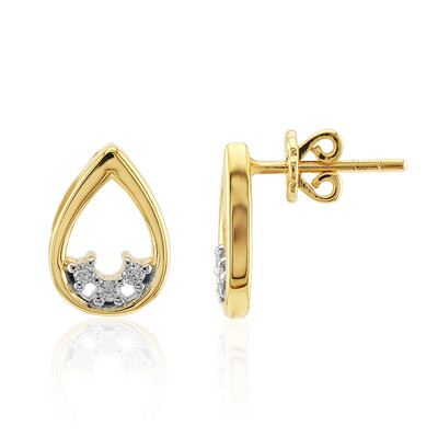 9K SI1 (G) Diamond Gold Earrings (Annette)