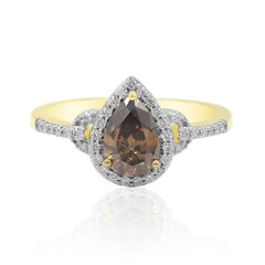 18K SI1 Argyle Cognac Diamond Gold Ring (Mark Tremonti)