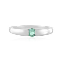 Colombian Emerald Silver Ring