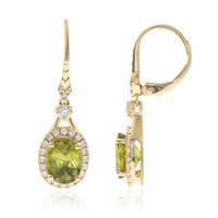 14K Sphene Gold Earrings (CIRARI)