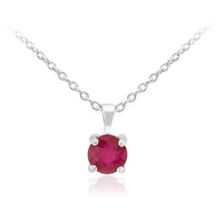 Bemainty Ruby Silver Necklace