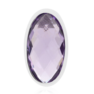 Rose de France Amethyst Silver Pendant (MONOSONO COLLECTION)