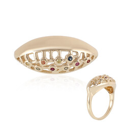 9K Fancy Sapphire Gold Ring (Adela Gold)