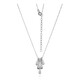 White Topaz Silver Necklace