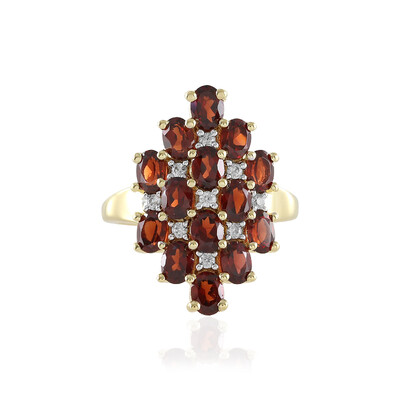 Mozambique Garnet Silver Ring