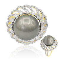 9K Tahitian Pearl Gold Ring (TPC)