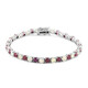 Ruby Silver Bracelet