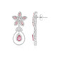 Fancy Tourmaline Silver Earrings (Adela Silber)