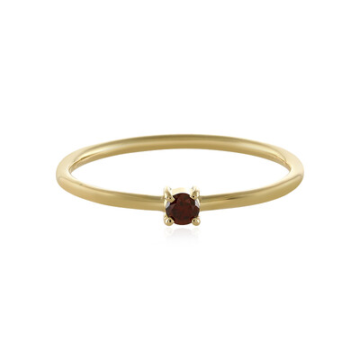 18K I2 Red Diamond Gold Ring