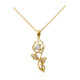 14K I1 (H) Diamond Gold Necklace (Smithsonian)