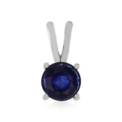 Madagascar Blue Sapphire Silver Pendant