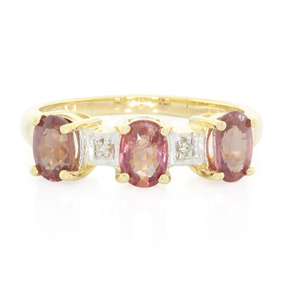 18K Unheated Padparadscha Sapphire Gold Ring (AMAYANI)