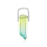 Bi Colour Quartz Silver Pendant