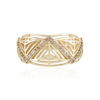 9K I2 Champagne Diamond Gold Ring (Ornaments by de Melo)