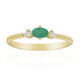 10K AAA Zambian Emerald Gold Ring