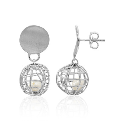 Freshwater pearl Silver Earrings (TPC)