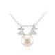 White Freshwater Pearl Silver Necklace