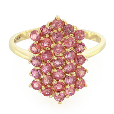 18K Unheated Padparadscha Sapphire Gold Ring (AMAYANI)