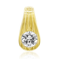 14K SI1 (G) Diamond Gold Pendant